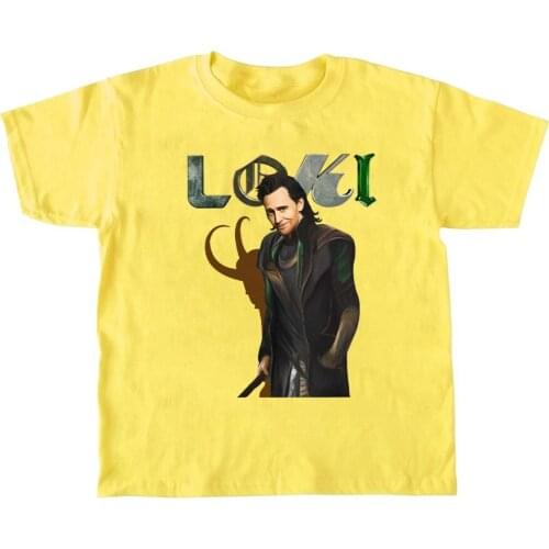 Loki Kids T Shirt Loki Series Tee Tom Hiddleston T-Shirt Gift for Fan Girls Boys Summer Clothes Fashion Cotton Childrens Tees