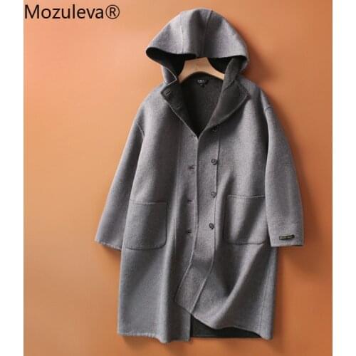 Mozuleva2021 handmade double-sided wool plush coat ladies coat womens autumn and winter clothing woolen coat womens coat