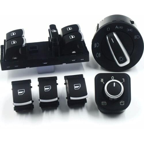 6PCS/Set Electric Single Window Control Switch For VW Jetta 6 Golf GTI 5 6 Touran Tiguan Caddy Passat B6 CC 5ND 941431B Button