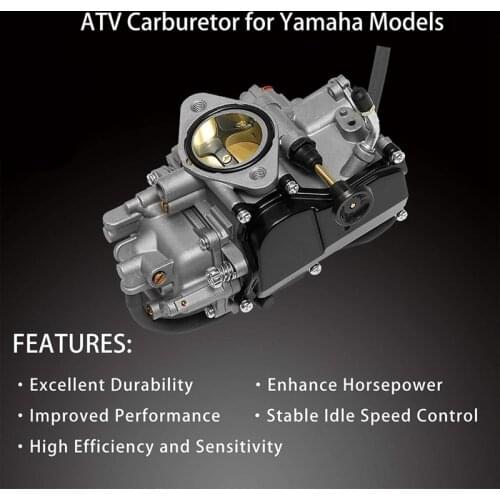 Carburetor Carb for ATV Yamaha 1987-1990 & 1992-1995 Moto-4 350 YFM350, 1987-2004 Warrior 350 YFM350, 1996-1998 Kodiak 400 YFM40