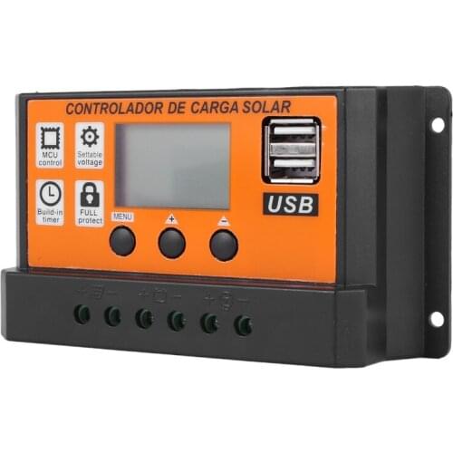 LBER 100A MPPT Solar Panel Regulator Charge Controller Auto Focus Tracking 12V/24V