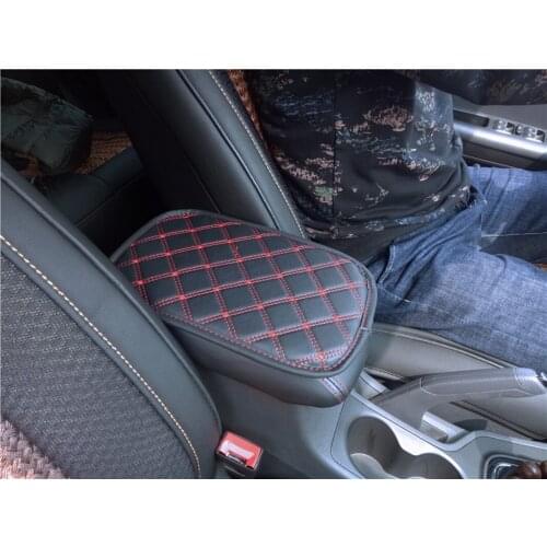 Hot Selling Leather Car Armrest Mat Universal Interior Auto Armrests Storage Box Mats Dust-proof Cushion Cover Armrest Protector