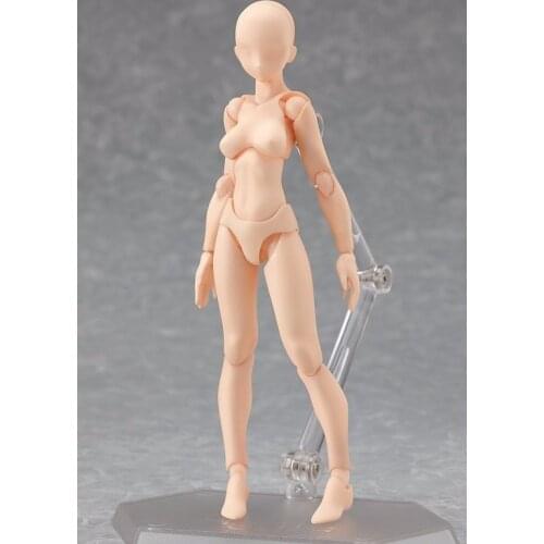 13cm sketch drawing cartoon mannequin female model plastic massage model with stand free shipping