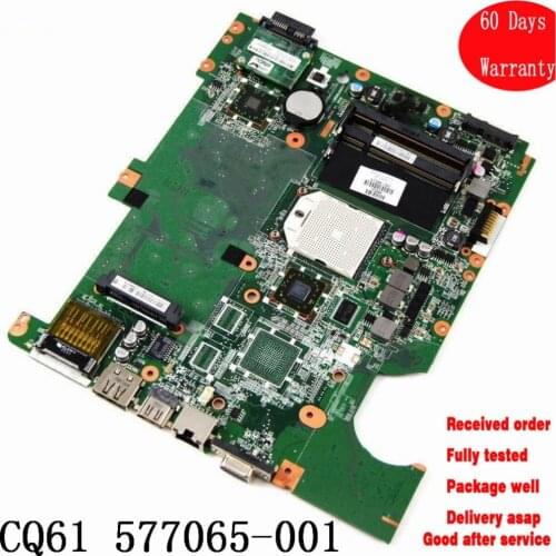 Laptop motherboards For HP 577065-001 G61 Compaq CQ61 Laptop Motherboard 577065001 Tested