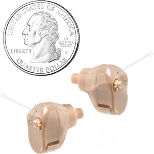 2PCS MicroEar Hearing Aid Mini Invisible Hearing Aids For Deaf Wireless Ear Aids Sound Amplifier Inner Ear Dropshipping