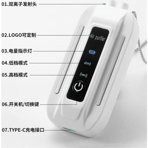 Multifunctional Necklace With Box Remove Remove Harmful Gases Formaldehyde Smoke Peculiar Smell Portable Household Negative Neck