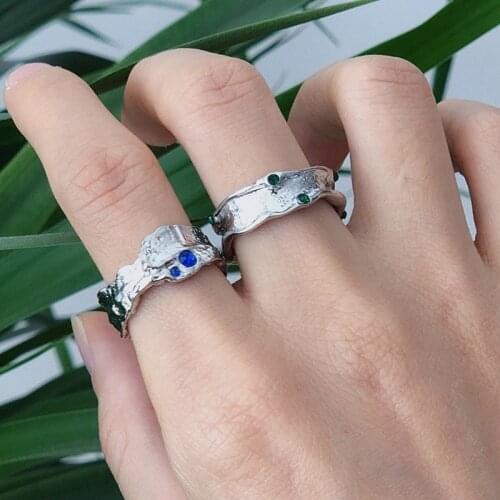 South Koreas Dongdaemun Fashion Simple Personality Ring Open Ring Name and Personality Design Jewelry