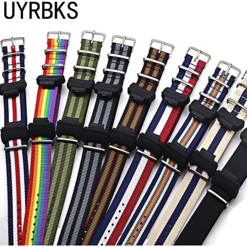 Nylon NATO Replacement Watchband for-Casio-G-Shock GA-110/100/120/150/200/400 GD-100/110/120 DW-5600 GW-6900 Bracelet Strap Band