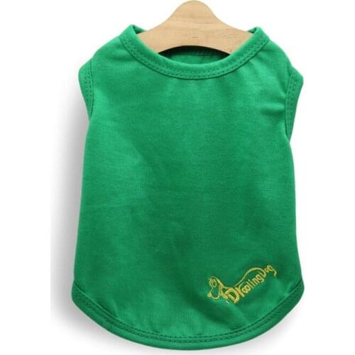 YooLook Solid Color Dog Clothes Thin Section Dog Clothes for Small Medium Dogs Summer Pet Clothes Vest Concise Ropa Para Perros