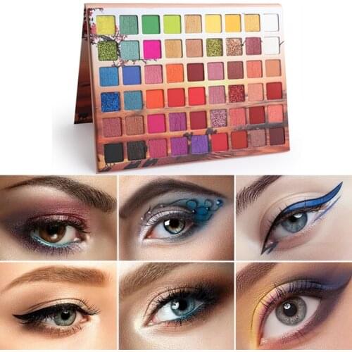 54 Color Makeup Pallete Big Eye Shadow Palette Professional Shimmer Matte Glitter Eyeshadow Waterproof Shadows Palette