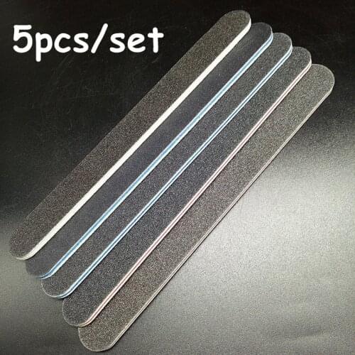 5pcs/set black sandpaper MIX COLOR nail file 180/240 Professional Art Nail File Grit For Manicure Natural Nails BFM5