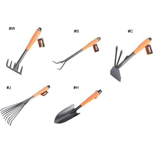 Garden Hand Rake - 5 Tines Metal Garden Cultivator Rake Small Tiller Tools with A3 Steel Heads for Planting