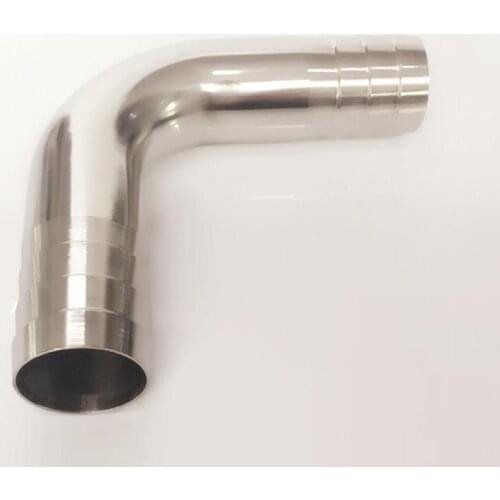 25mm 1" Hose Barb SUS 316L Stainless Steel Sanitary 90 Degree Elbow Pipe Fitting Home Brew Beer Wine