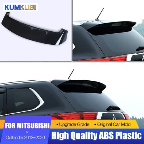 KUMIKUBI For Mitsubishi Outlander Carbon Fiber Spoiler 2013-2020 Car Styling ABS Plastic Rear Trunk Boot Lip Wing Rear Spoiler