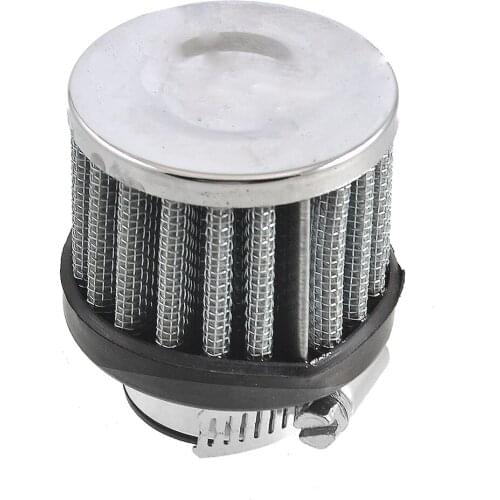 UXCELL 18Mm-25Mm Hose Clamp Conical Mesh Car Truck Air Filter Silver Tone 25Mm 1"
