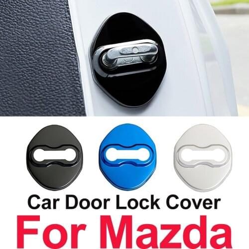 1set 10set Stainless Steel Car Door Lock Cover Protecting Case for Mazda Speed Ms CX5 CX-3 CX 3 CX3 CX-5 CX 5 M6 M3 Car Styling