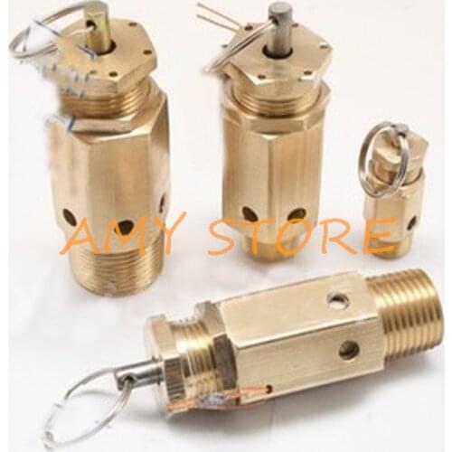 1Pc DN8 1/4" DN10 3/8" DN15 1/2" DN20 3/4"PT Male Air Compressor Safety Pressure Relief Valve A21W-16T 3/5/7/8/10/11/12.5/15KG