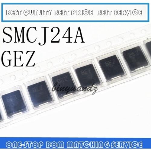 10PCS SMCJ100A GGZ SMCJ5.0A GDE SMCJ48A GFX SMCJ24A GEZ SMCJ58CA GGG SMCJ24CA BEZ DO-214AB Transient Suppression Diode