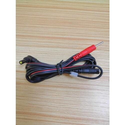 100 Pieces Jack DC Head 2.35mm Electrode Lead Wires Plug 2.0mm For TENS Unit 7000
