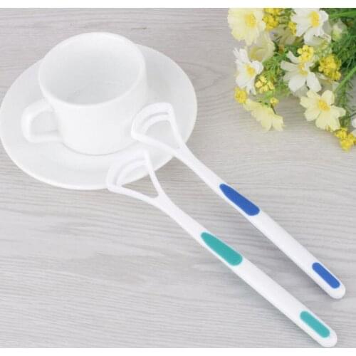2PCS/set Tongue Brush Tongue Cleaner Scraper Cleaning Tongue Scraper For Oral Hygiene Keep Fresh Breath Dental Care Cleaning