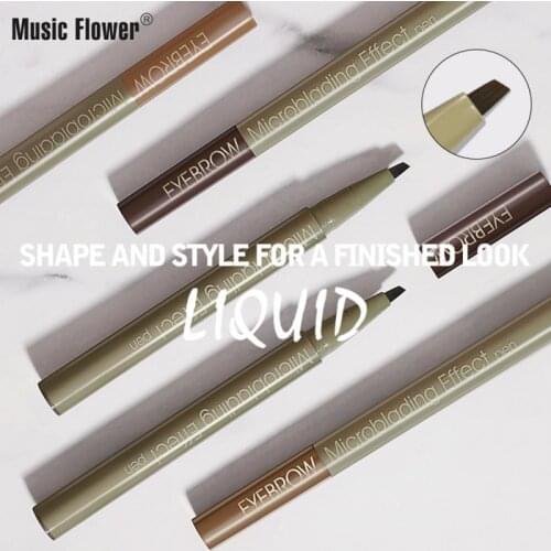 3 Color Eyebrow Pen Pencil Matte Natural Long-lasting Faterproof Microblading Effect Super Durable Makeup TSLM1