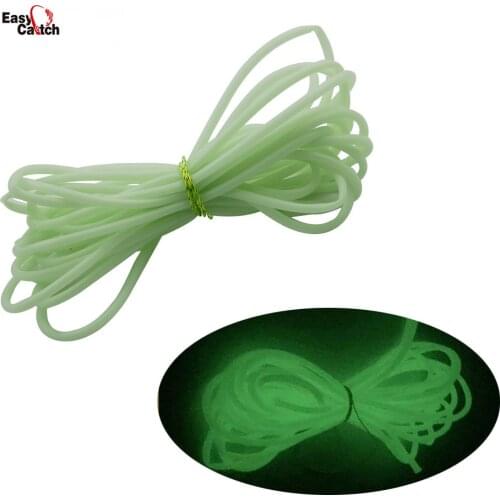5M Luminous Soft Rubber Fishing Tube Green Glowing In Dark Water Fishing Connector With Fishing Tools Saltwater Fishing Tackle