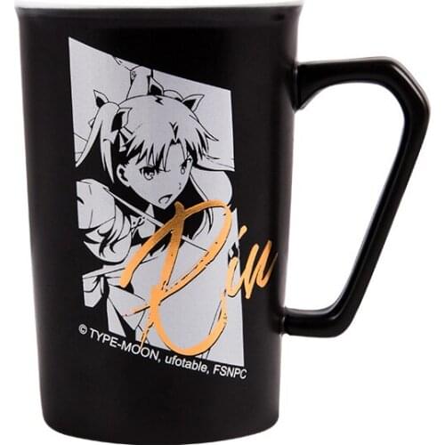 Anime Fate/stay night saber cosplay FGO Ceramic Mug Cup Men Women Cup Student Cartoon Water Hot stamping Coffee Cup Daily Gifts