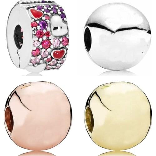 Asymmetric Hearts Of Love Logo Signature Slick Ball Safety Chain Charm 925 Sterling Silver Bead Fit Europe Bracelet DIY Jewelry