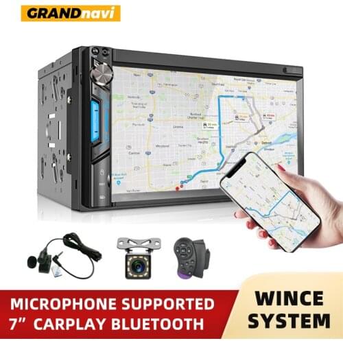 Universele Auto Radio MP3 Speler MP5 Speler Bluetooth Fm Apple Carplay Auto Radio Stereo Auto Audiotouchscreen Voor 2din Auto St