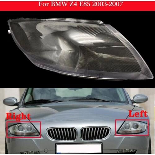 Car Front Headlight Cover for BMW Z4 E85 2003-2007 Auto Headlamp Headlight Lampshade Lampcover Head Lamp light glass Lens Shell