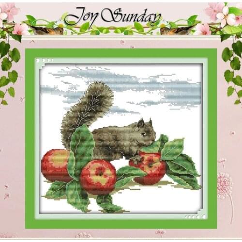 The Squirrel Patterns Counted Cross Stitch 11CT 14CT Cross Stitch Sets Wholesale Chinese Cross-stitch Kits Embroidery Needlework