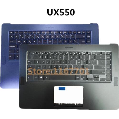 Laptop US Backlight Keyboard upper Shell Cover case for Asus ZenBook lingyao 3 Pro UX550 UX550V UX550VD UX550VE US/JP version