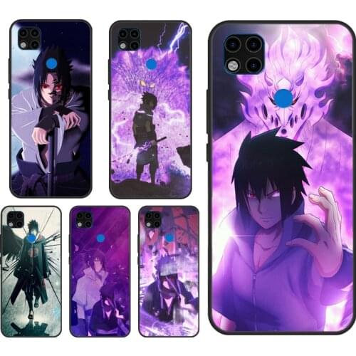 S-Sasuke Uchiha Anime Case For Xiaomi Redmi Note 10 Pro 9 Pro 8 7 9S 8T K40 Redmi 9 9A 9C 7A 8A 9T Cover Funda