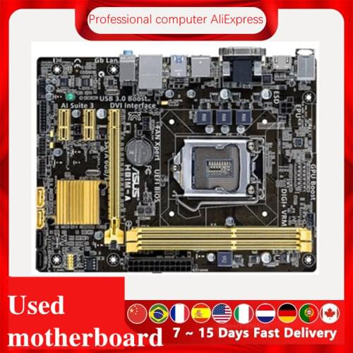 For Asus H81M-A Desktop Motherboard H81 LGA 1150 LGA1150 For Core i7 i5 i3 DDR3 SATA3 USB3.0 Original Used