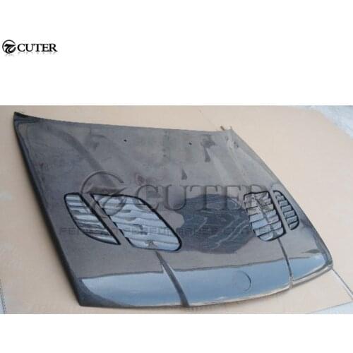 E34 5 series Carbon Fiber Front engine Hood Bonnets engine Covers with vents for BMW E34 525i 1988-1995