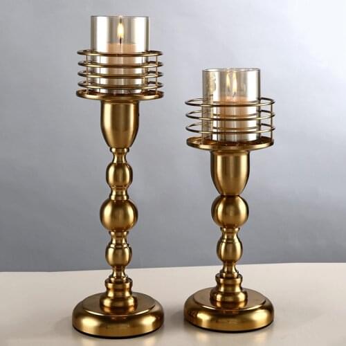 Crystal Candle Holders stand For kitchen Glass home decoration candle stand candlesticks restaurant living room 50xx108