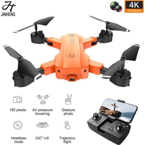 JINHENG 2021 New Rc Mini Drone 4K HD Dual Camera Wifi Fpv Pressure Altitude Holdable Quadcopter Toys For Boys Gifts Children