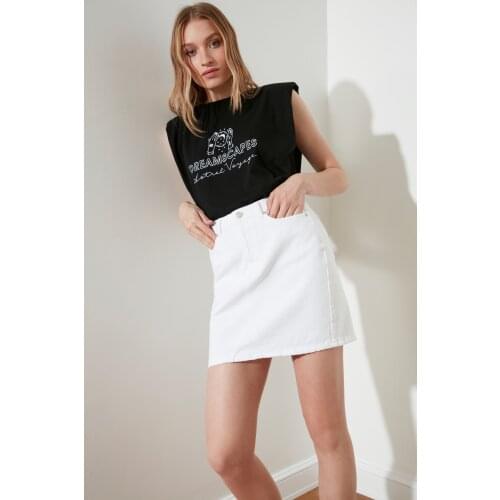 Trendyol Basic Mini Denim Skirt TWOSS20ET0492