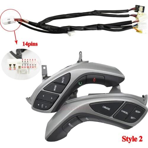 Multifunction Steering wheel button For H yundai Elantra 2012/2013/2014 phone volume audio cruise function switch accessories
