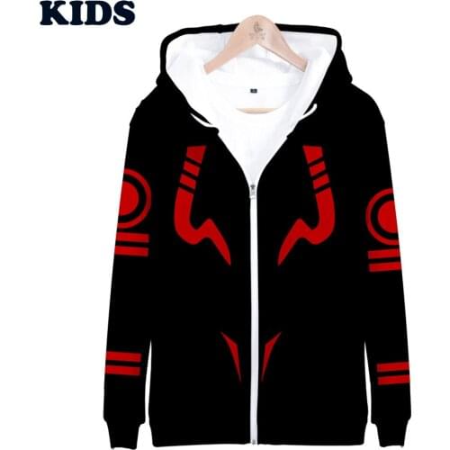 2 To 14 Years Old Kids Jackets Anime Coats Jujutsu Kaisen Hoodie Zipper Sweatshirt 3D Harajuku Mens Jacket Jujutsu Kaisen Coats