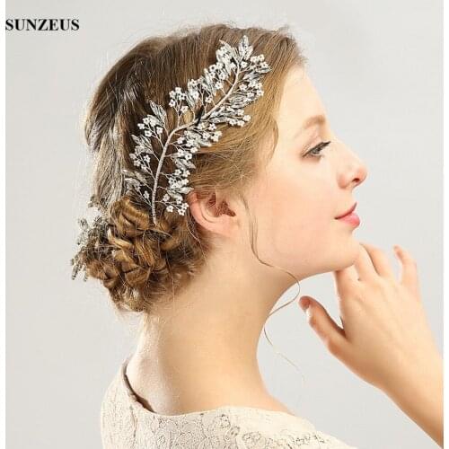 New Silver Headpiece Shinny Rhinestones Bridal Headband Brides Wedding Hair Accessories Free Shipping SQ0153