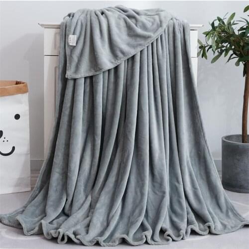 Solid Flannel Wool Blanket Super Soft Warm Blanket and Blanket for Sofa / Bed / Travel / Bed Cover Blanket