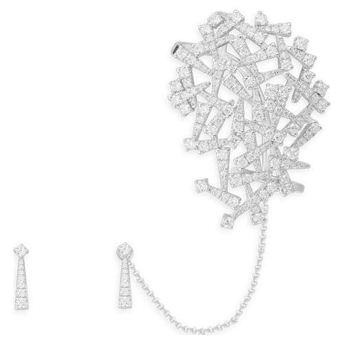 Sterling Silver Holiday Series High-end Luxury Stud Earrings Jewelry Boutique Simple Personality Valentines Day Gift