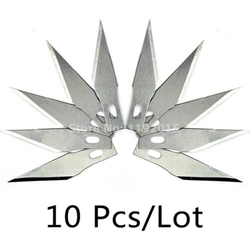 ZtDpLsd 10Pcs #11 Scalpel Cutting Engraving Craft Sculpture Knife Wood Carving Graver DIY Tool Mobilephone Phone PCB Repair