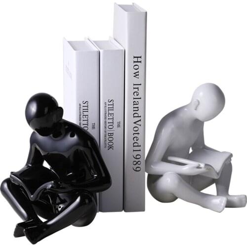 Nordic Creative Character Bookend Book Leaning Simple Entrance TV Cabinet Decoration Model Room Desk Decorations