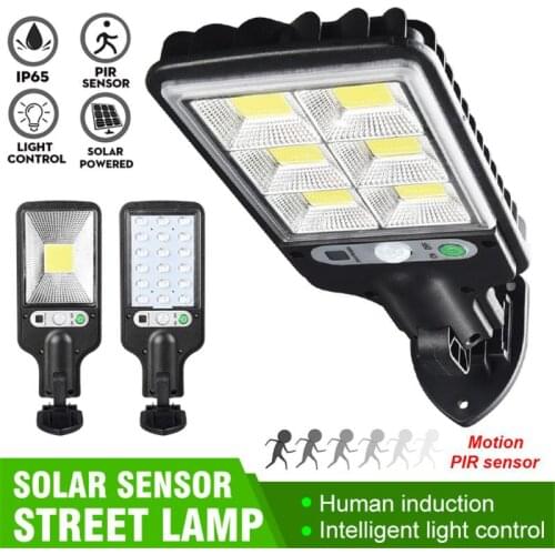 Solar Outdoor LED Garden Wall Light Waterproof PIR Motion Sensor Garden Decoration Terrace Garage Door Safety Street Light