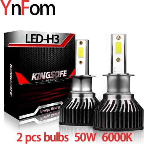 YNFOM Original LED headlights H3 kit for Alfa Romeo,Ferrari,Pagani brand cars for low light,high light,fog lamp,car accessories