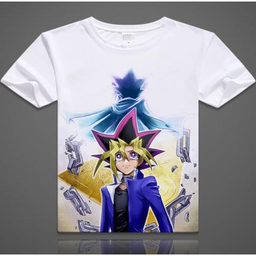 Yu-Gi-Oh! T-shirt Anime Yugi Mutou Cosplay Short Sleeve T shirt Seto Kaiba BreathableFashion Men Women Tees