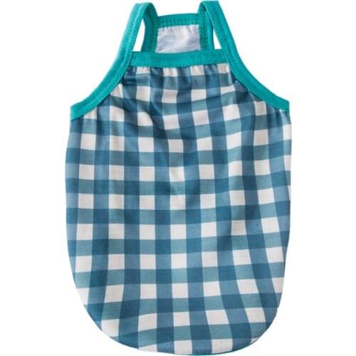 Dog Summer Vest Pet Striped Elastic Small Puppy T-Shirt Apparel Cats Costume Soft Sling Jumpsuit Dogs Costumes