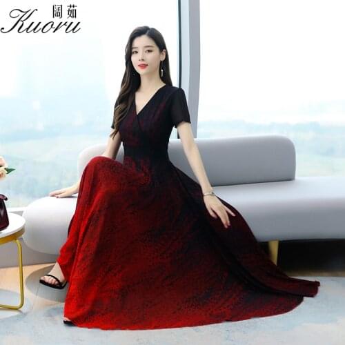 Plus Size Dresses For Women 2021 Maxi Sukienka Yellow Chiffon Floral Dress Robe Ete Femme Chic Short Sleeve Vestidos De Fiesta